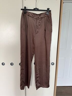 GAP Brown Satin Dress Pants
